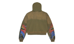 Damned Big Zip Up Hoodie "Green" VALE 11 007 VFDBZUOG GN