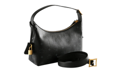 Small Aren Hobo in Visetos "Black" MWHESTA01BK001
