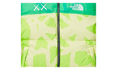 The North Face Youth Retro 1996 Nuptse Jacket "KW Safety Green Nuptse Print" KAWS202464