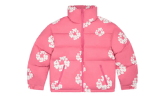 Cotton Wreath Puffer Down Jacket "Pink" DT336