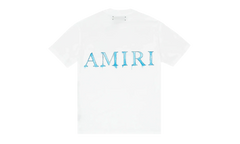 Amiri Watercolors Short Sleeve Tee Shirt "White" AWSSTSW
