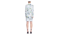 ABSTRACT PRINT TIE-WAIST DRESS "Azur" RW DR0040 5949 E24 270