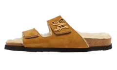 Open Toe Slipper Sandals "Camel" PMIH009F23LEA0016261