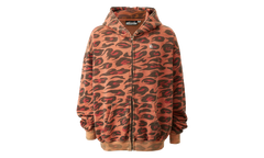 Sunfaded Cheetah Zip-Up Jacket "Red" HSR269