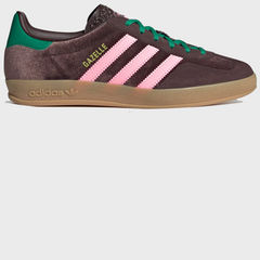 Adidas Women’s Gazelle Indoor – Dark Brown / Glow Pink | JI2714
