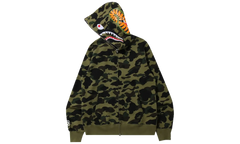 1st Camo Shark Full Zip Hoodie "Green" 001ZPK301005M GRN