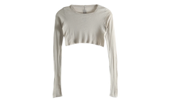 Long Sleeve Crop T-Shirt WMNS "Pearl" RP01F6220 MR 08