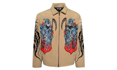 Painted Reaper Logo Carhartt Jacket "Tan / Multi" SS253014B0151059