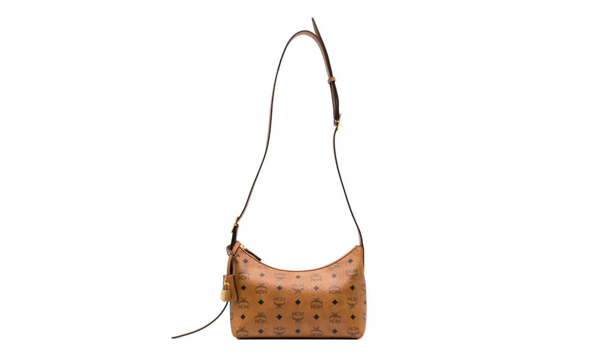 Small Aren Hobo in Visetos "Cognac" MWHESTA01CO001