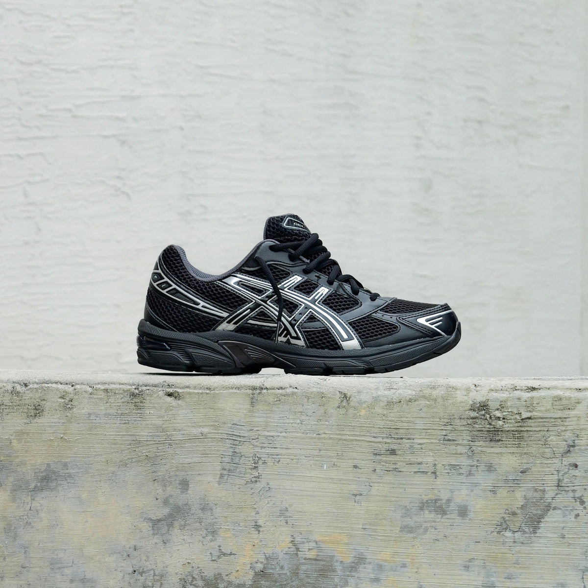 Mens Asics Gel-1130 (Black/Pure Silver)