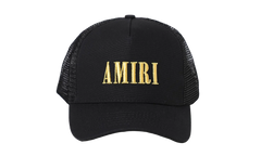 Core Logo Trucker Hat "Black / Yellow" XMAH001 011 BLAC