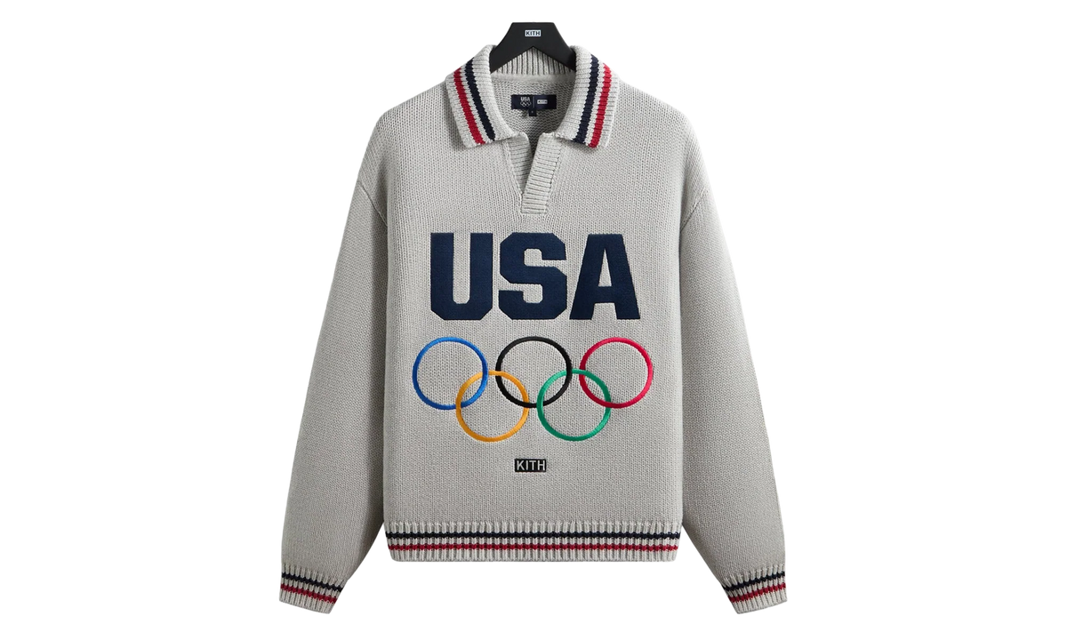 Team USA Nelson Rugby Sweater "Light Heather Grey" khm034846 002