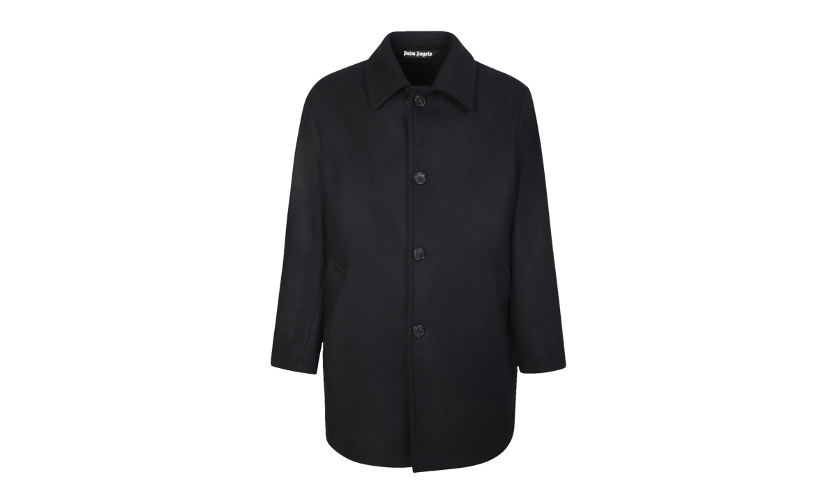 Curved Logo Mens Coat "Black" PMEA187C99FAB0011001