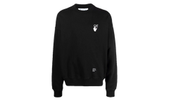 Carav Arrows Motif Sweatshirt "Black/White" OMBA054F21FLE0111001