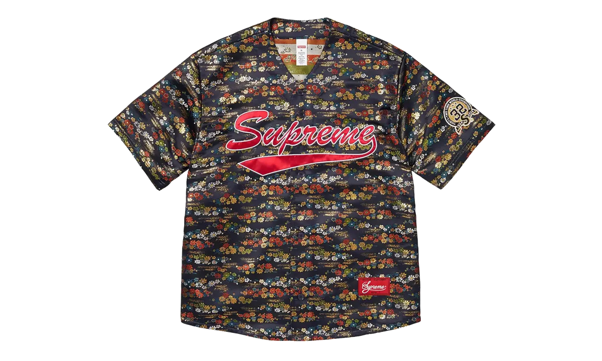 Floral Jacquard Jersey "SS26 - Navy" SU27412
