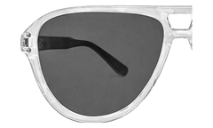Aviator Logo Sunglasses "White / Black / Silver" XA41764AC WBS