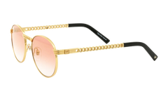 Miami Vice Cuban Link Edition 24KT "Yellow Gold / Candy Red Gradient Flash Gold" CLMV2 0002 16C7