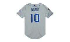 MLB Hideo Nomo Road Jersey "2002 Los Angeles Dodgers – Chrome" AJY15337 LAD02HNOCHRM