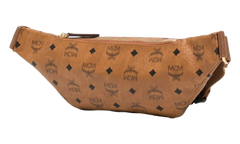 Medium Fürsten Belt Bag in Visetos "Cognac" MMZAAFI01CO001
