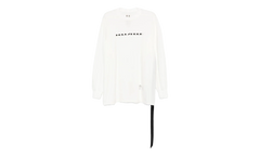 Hollywood Logo Jumbo Long Sleeve Tee Shirt "White Black" DU01E3261 RNEP5 1109