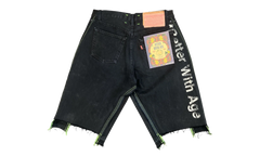 Monroe Triple-Wide Denim Shorts "Black" BWA100