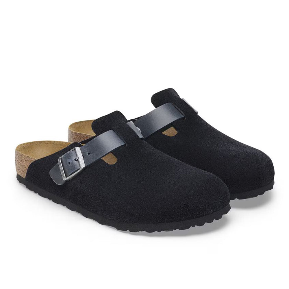 Birkenstock Boston BS Suede "Midnight"