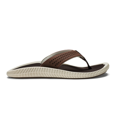 Olukai Dark Wood Ulele Mens Beach Sandals 10435-6363