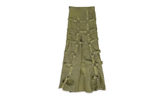 GRID BONDAGE MAXI SKIRT "Green" WDWWBTM 0010