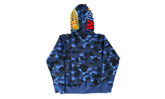 Color Camo Shark Full Zip Hoodie "Navy Blue" BCCSFZUHSB
