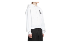 Single Arrow Over Hoodie "White" OMBB037C99FLE0080110
