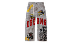 Pinstripe Work Pants "White / Black" VBKB9X80
