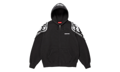 Wings Zip Up Hooded Sweatshirt "Black" SU27001