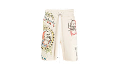 Zig Zag Sketch Sweatshorts "Almond" SS22MJG005_Almond