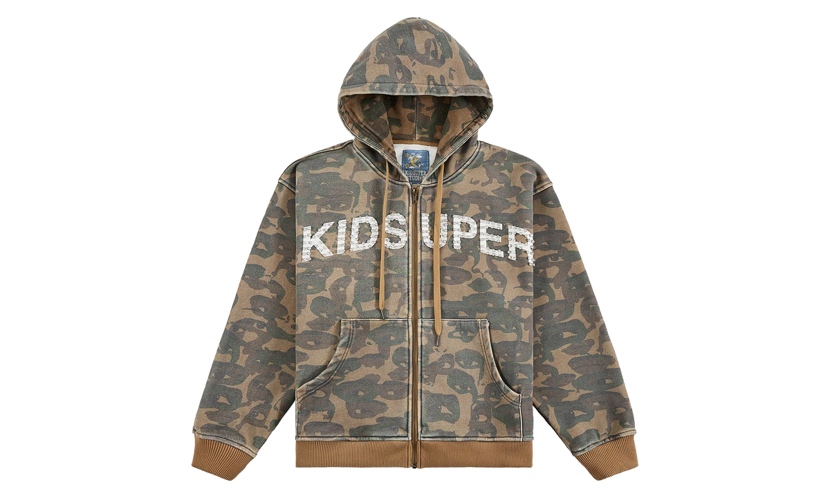 Kid Super Face Camo Hoodie "Green" KS005