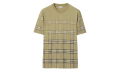 Gradient Check Cotton T-shirt "Glade Green" 8119023
