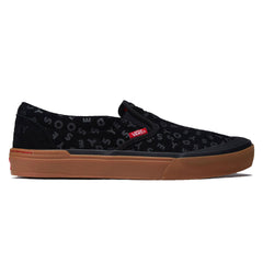 Vans BMX Slip-On Shoes - Black/Red/Gum