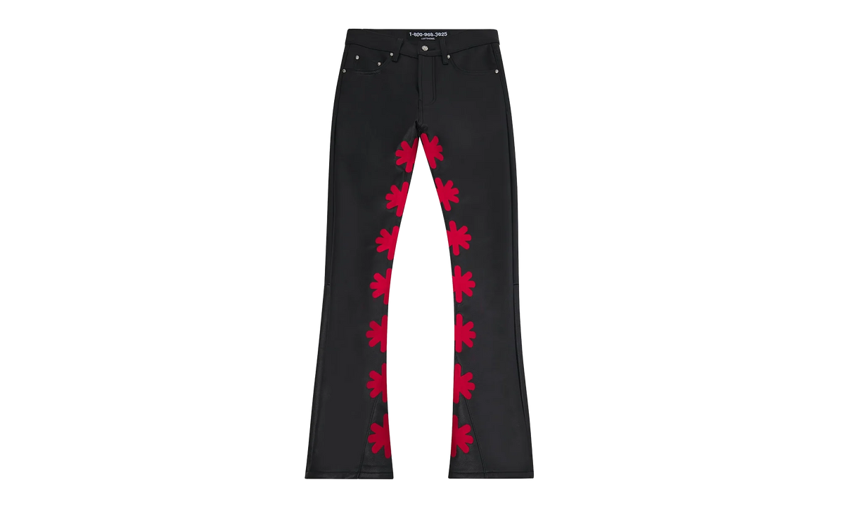 Leather Pant "Red / Black" LSLPBR