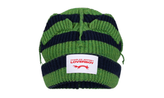 Supersized Chunky Ears Beanie "Green / Navy Stripe" 52132703
