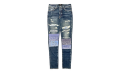 Vintage Bandana Art Patch Jeans "Deep Classic Indigo" PS22MDS140 403