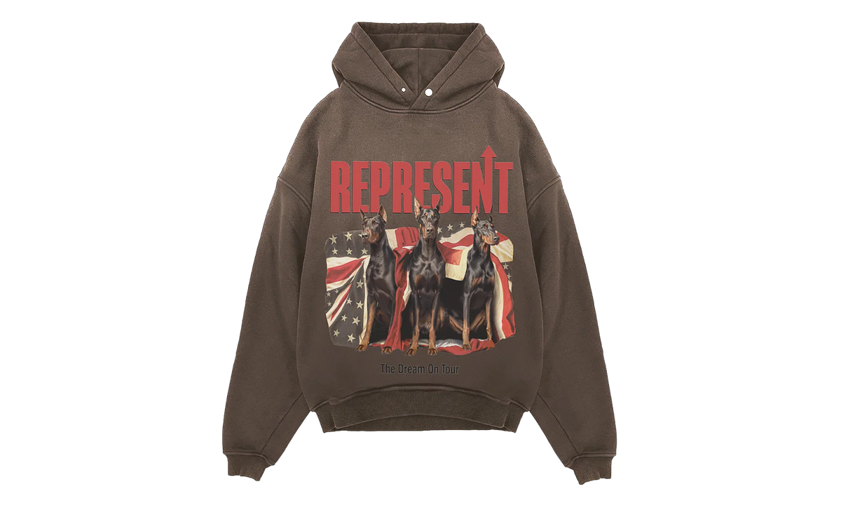 Dream On Tour Pullover Hoodie "Brown" MLM100618-17