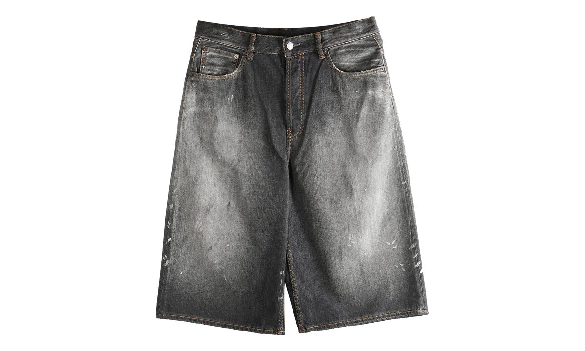 Loose Fit Denim Shorts "Black" FN MN SHOR000263 BLACK