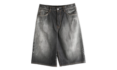 Loose Fit Denim Shorts "Black" FN MN SHOR000263 BLACK