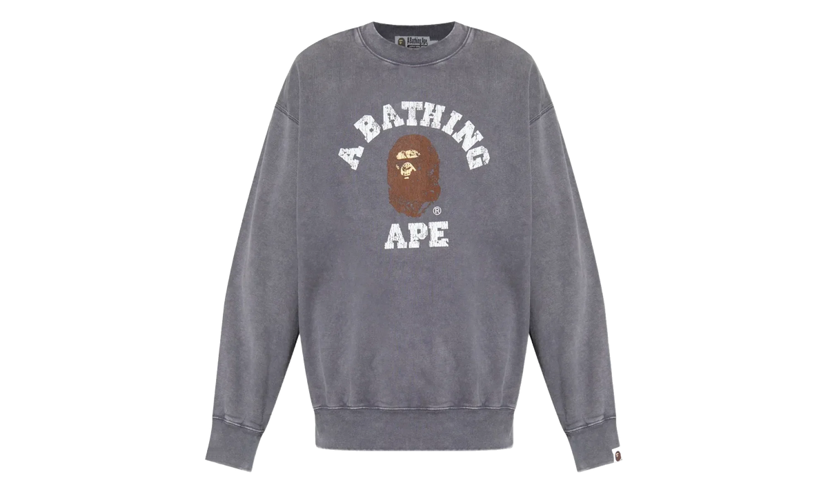 Garment Dye College Relaxed Fit Crewneck Sweatshirt "Charcoal" 1L80113308 CHA