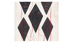 Magliano Leather Argyle Knit Vest "Raw White" S71HA1373D13169102