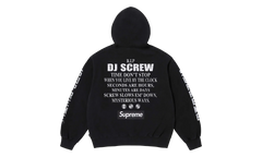 DJ Screw Zip Up Hooded Sweatshirt "SS26 - black" SU27355