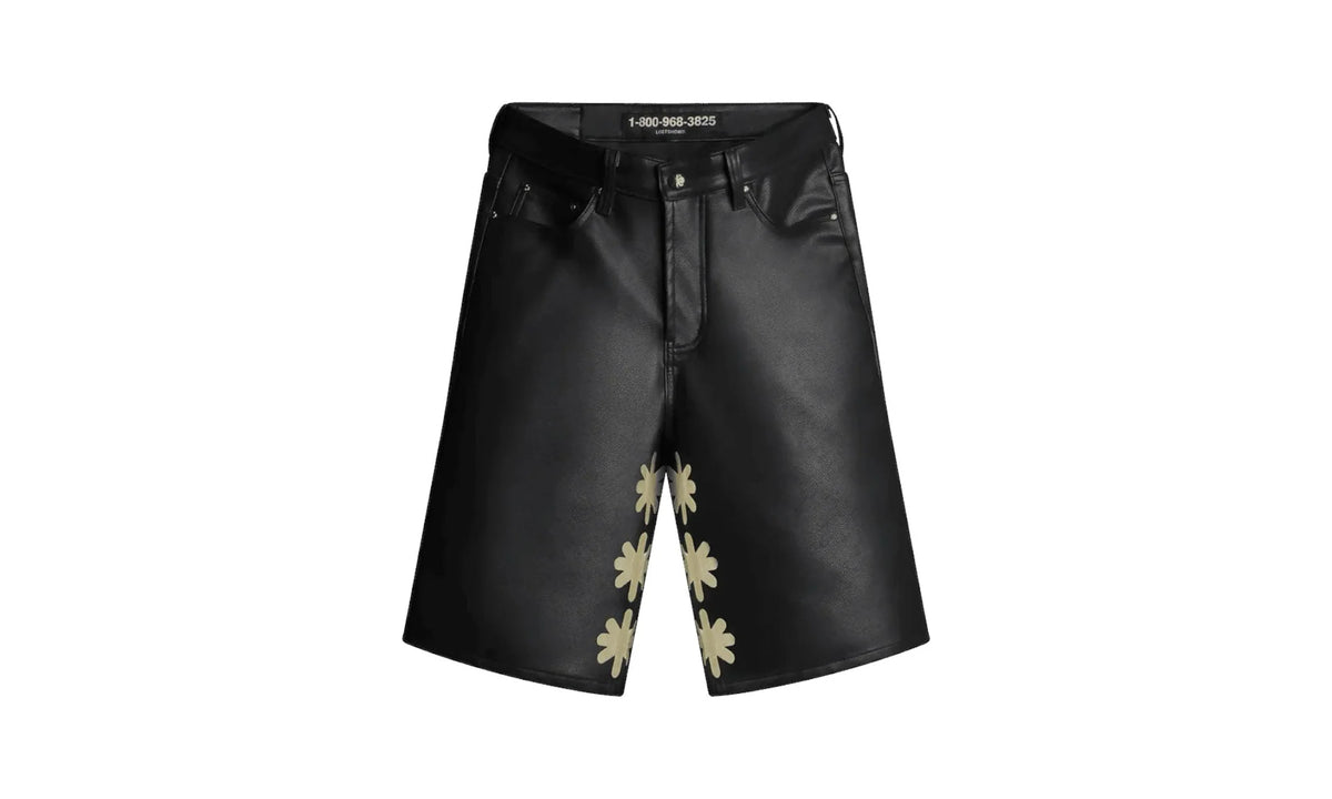 Leather Shorts "Black / Bone" 10058655