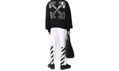 Caravag Arrow Over Crewneck "Black / White" OMBA058C99FLE0021001