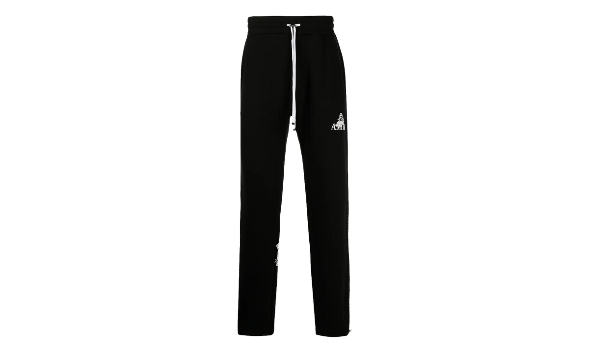 Crystal Outline Cherub Sweatpants "Black" MJSP017 001