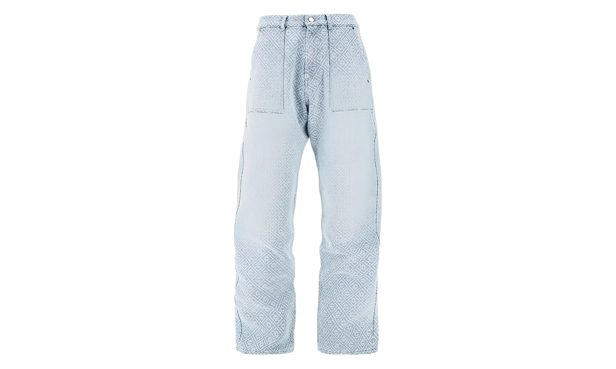 RELAXED MONOGRAM DENIM TROUSERS "Blue" MPF25 TR 331 01