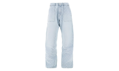 RELAXED MONOGRAM DENIM TROUSERS "Blue" MPF25 TR 331 01